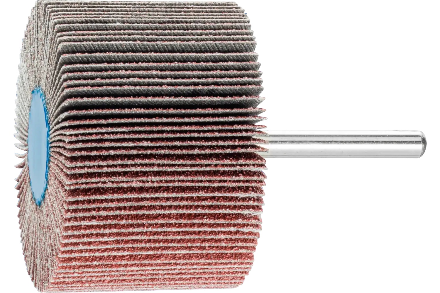 Picture of Pferd Mounted Flap Wheel, 2-1/2" X 1-1/2, 60 Grit, 1/4" Shank, Aluminum Oxide